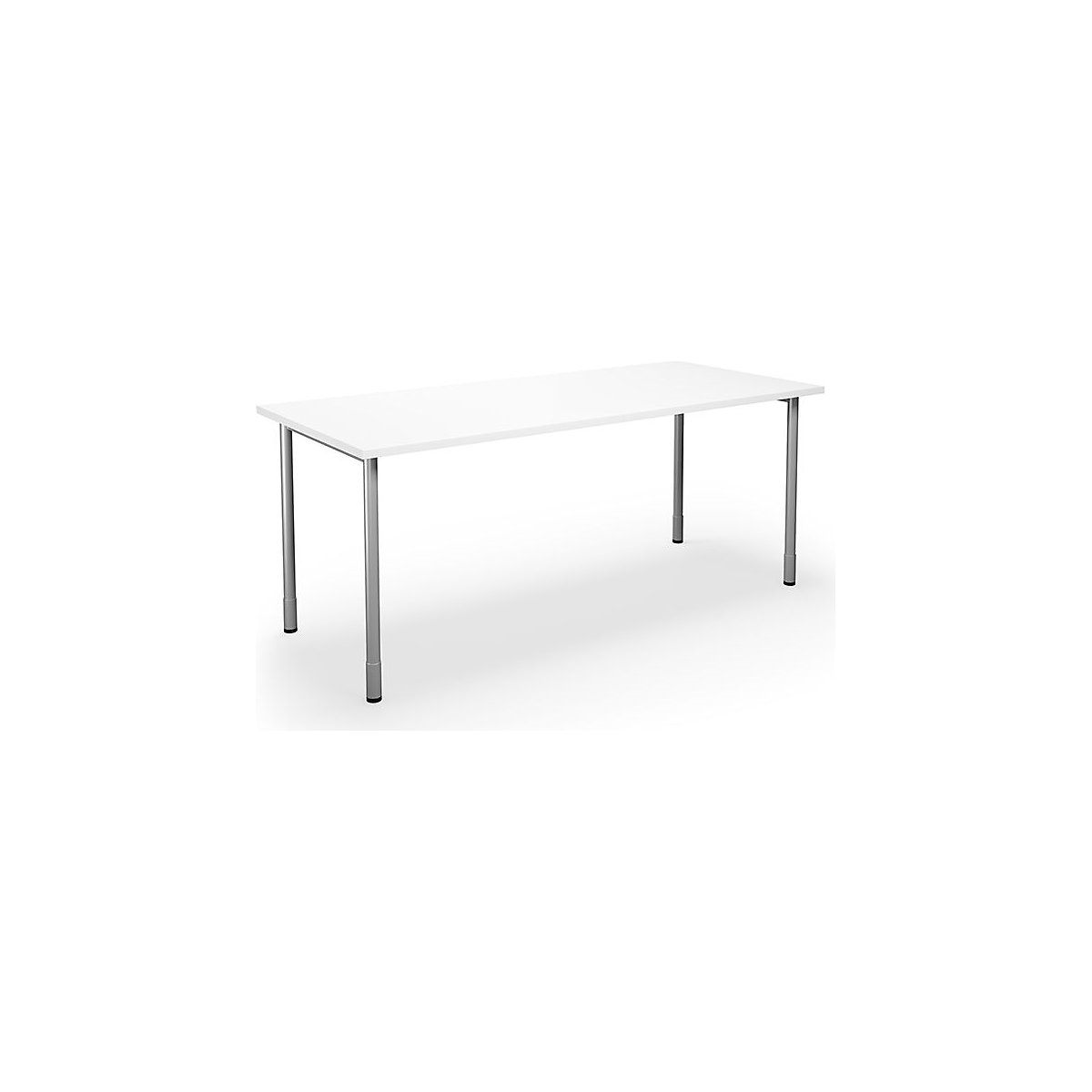 DUO-C multi-purpose desk, straight tabletop, WxD 1800 x 800 mm, white, silver-15