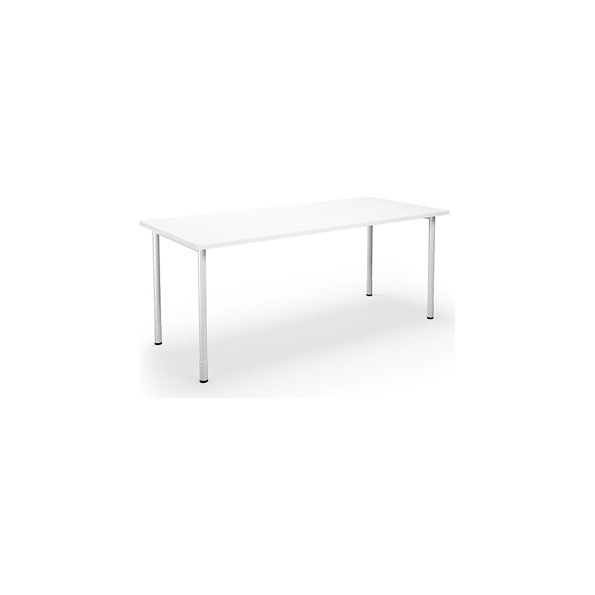 DUO-C multi-purpose desk, straight tabletop, WxD 1800 x 800 mm, white, white-5