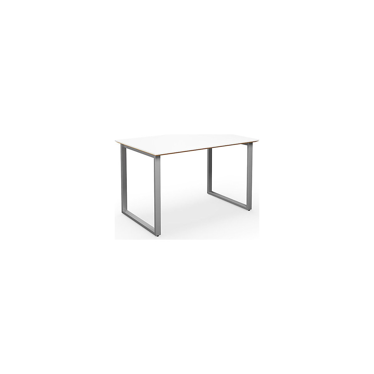 DUO-O Trend multi-purpose desk, straight tabletop, WxD 1200 x 800 mm, white, silver-5