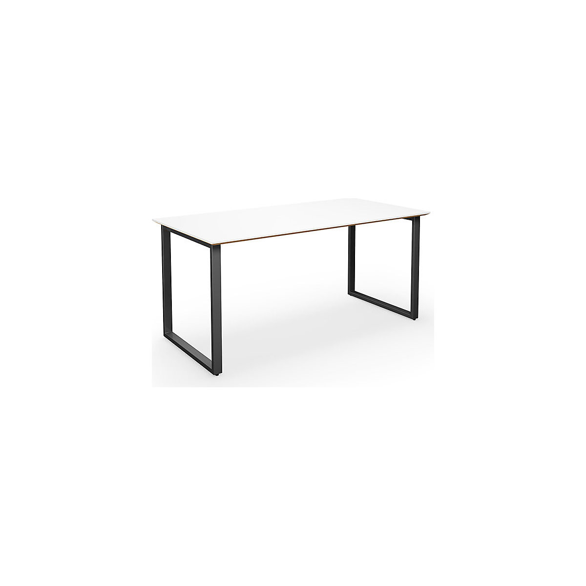 DUO-O Trend multi-purpose desk, straight tabletop, WxD 1400 x 800 mm, white, black-1
