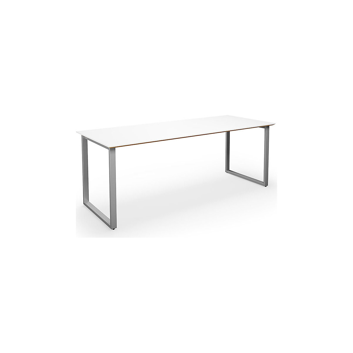 DUO-O Trend multi-purpose desk, straight tabletop, WxD 1800 x 800 mm, white, silver-3