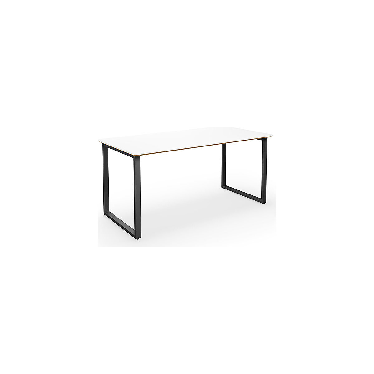 DUO-O Trend multi-purpose desk, straight tabletop, rounded corners