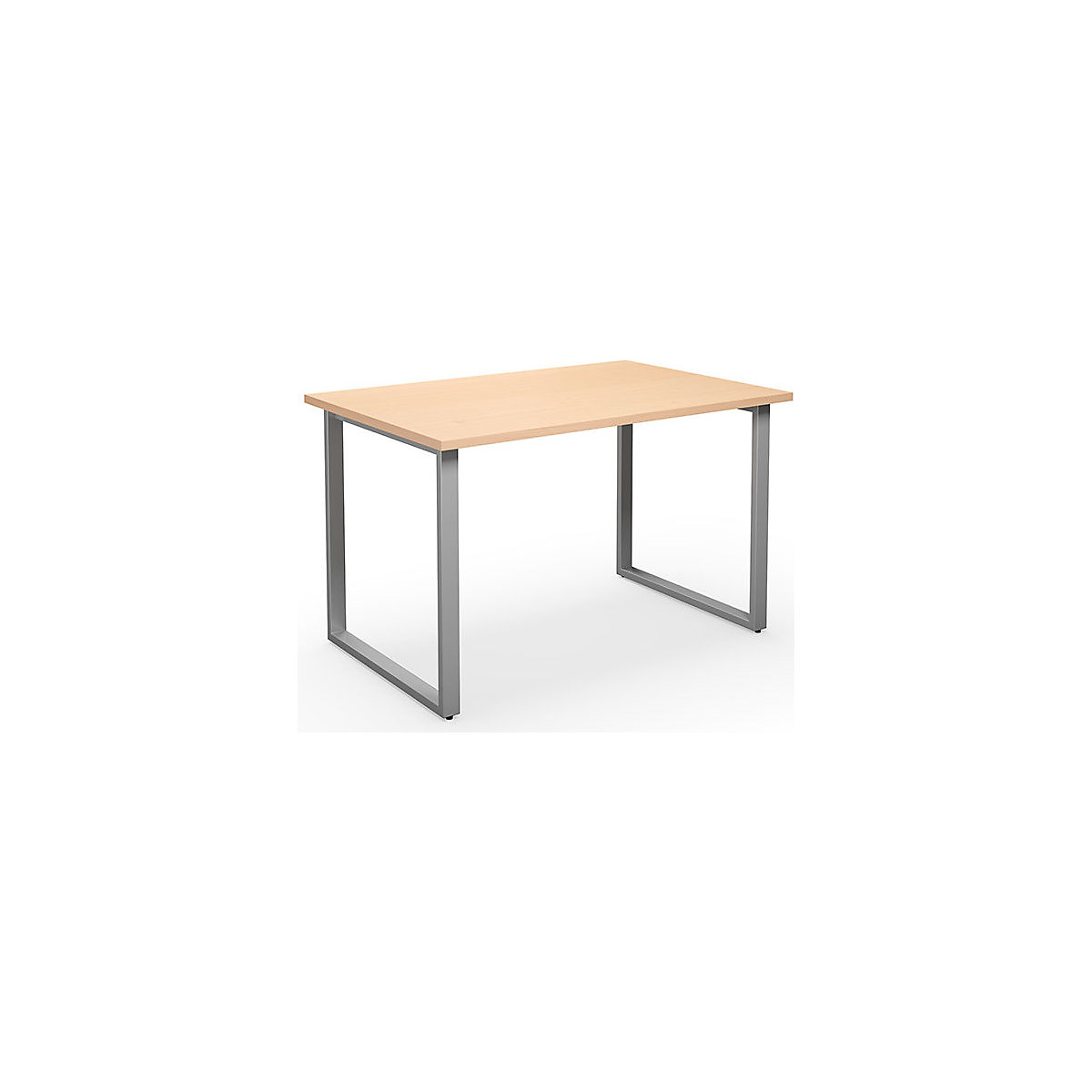 DUO-O multi-purpose desk, straight tabletop, WxD 1200 x 800 mm, birch, silver-13