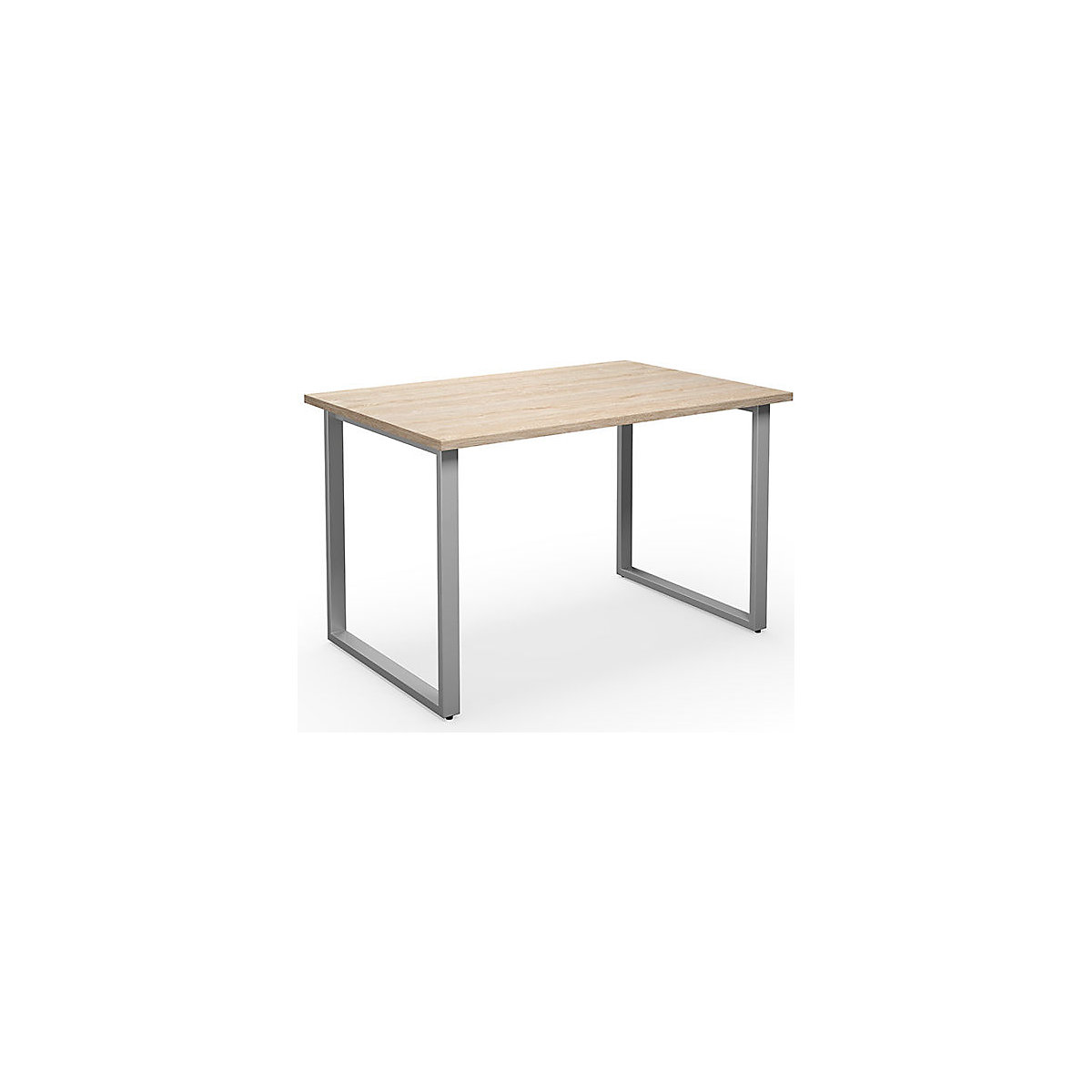 DUO-O multi-purpose desk, straight tabletop, WxD 1200 x 800 mm, oak, silver-16