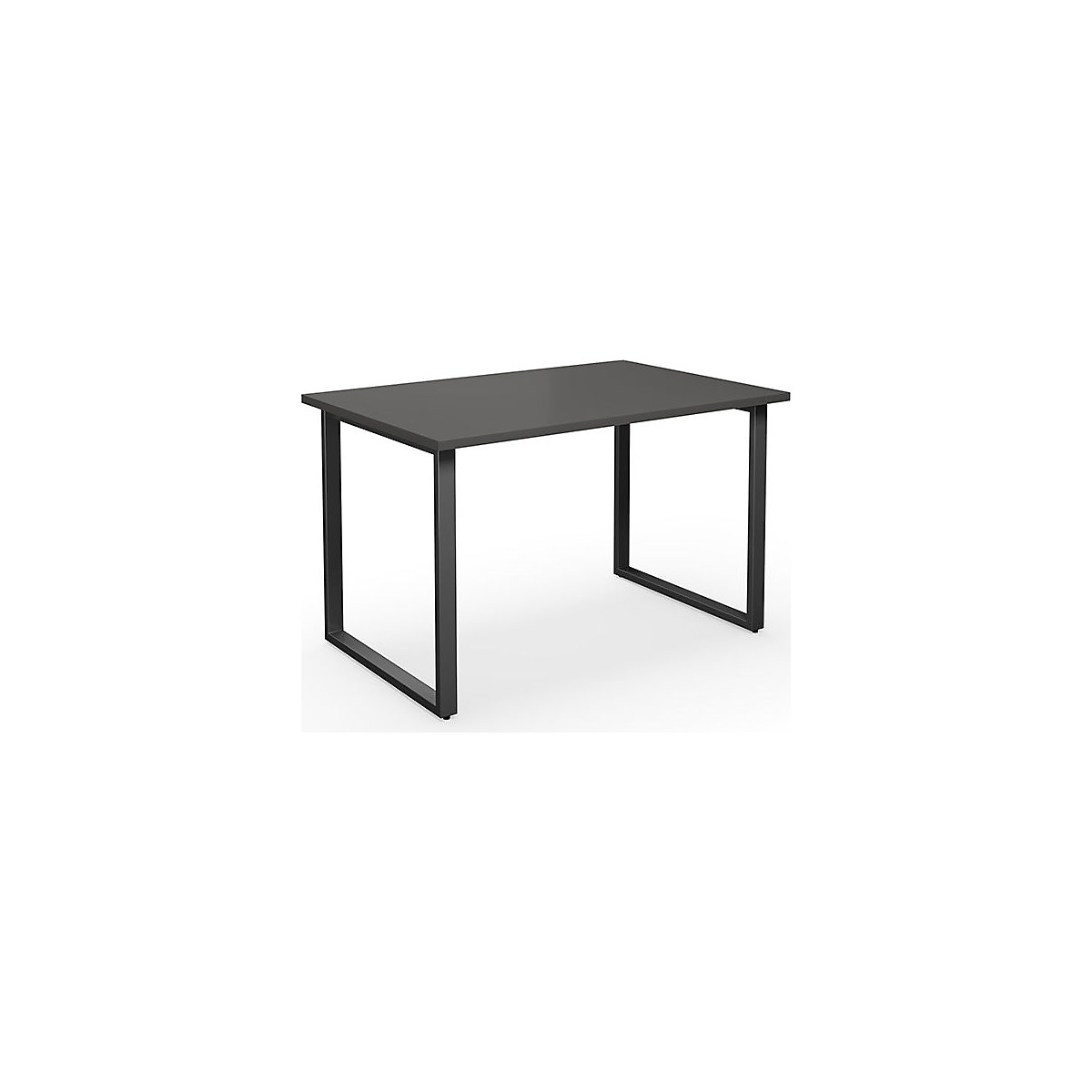 DUO-O multi-purpose desk, straight tabletop, WxD 1200 x 800 mm, dark grey, black-7