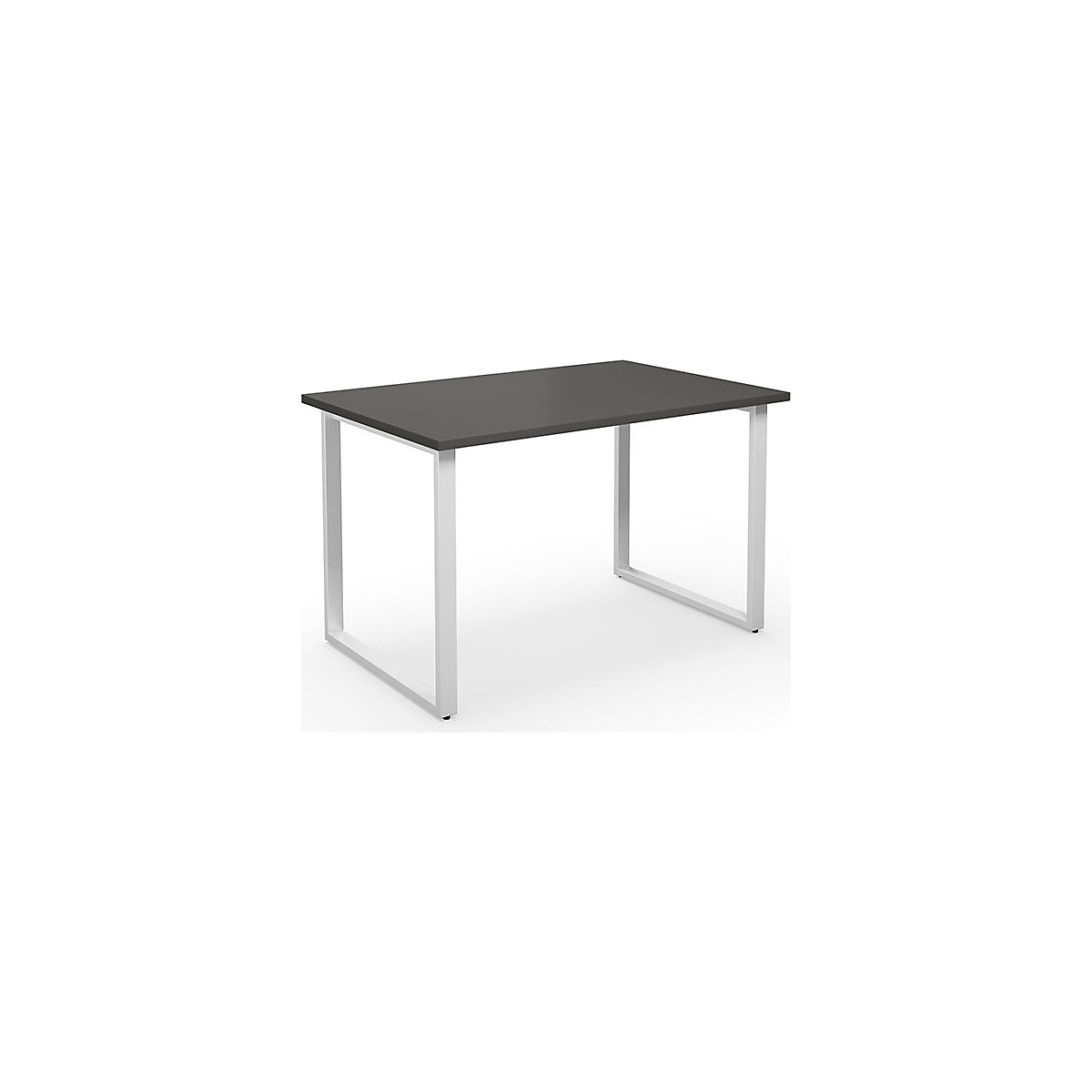 DUO-O multi-purpose desk, straight tabletop, WxD 1200 x 800 mm, dark grey, white-17