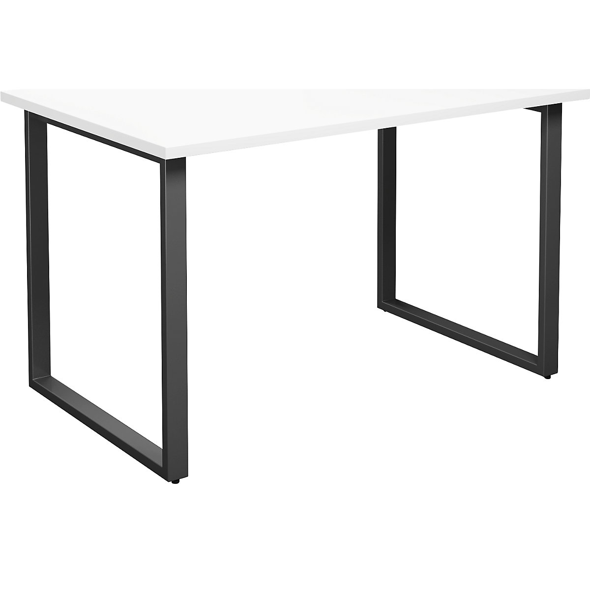 DUO-O multi-purpose desk, straight tabletop, WxD 1200 x 800 mm, white, black-6