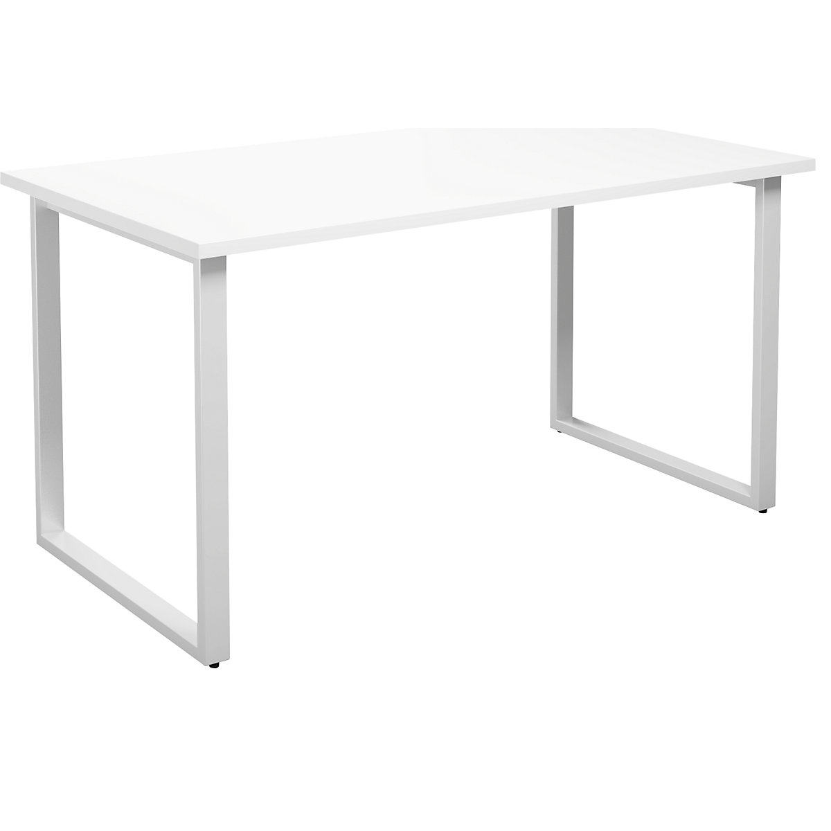DUO-O multi-purpose desk, straight tabletop, WxD 1400 x 800 mm, white, white-8