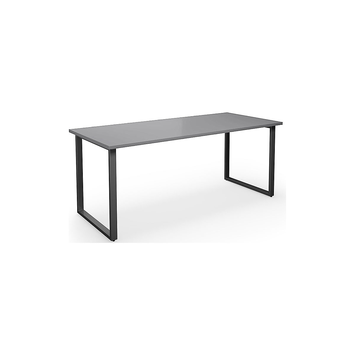 DUO-O multi-purpose desk, straight tabletop, WxD 1800 x 800 mm, light grey, black-15