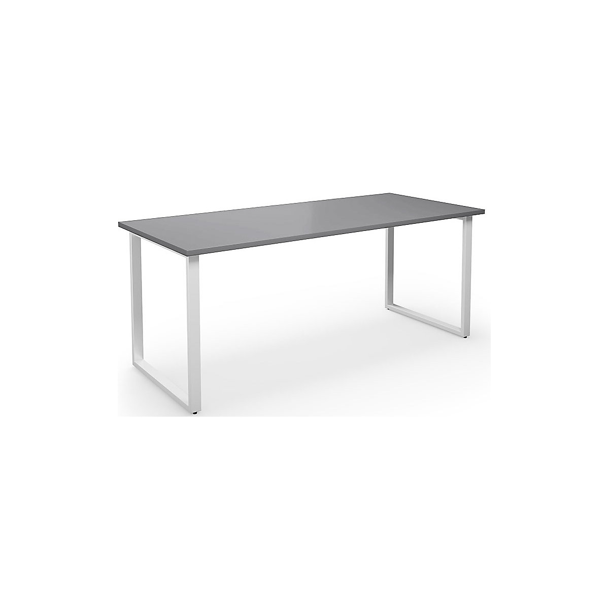 DUO-O multi-purpose desk, straight tabletop, WxD 1800 x 800 mm, light grey, white-1