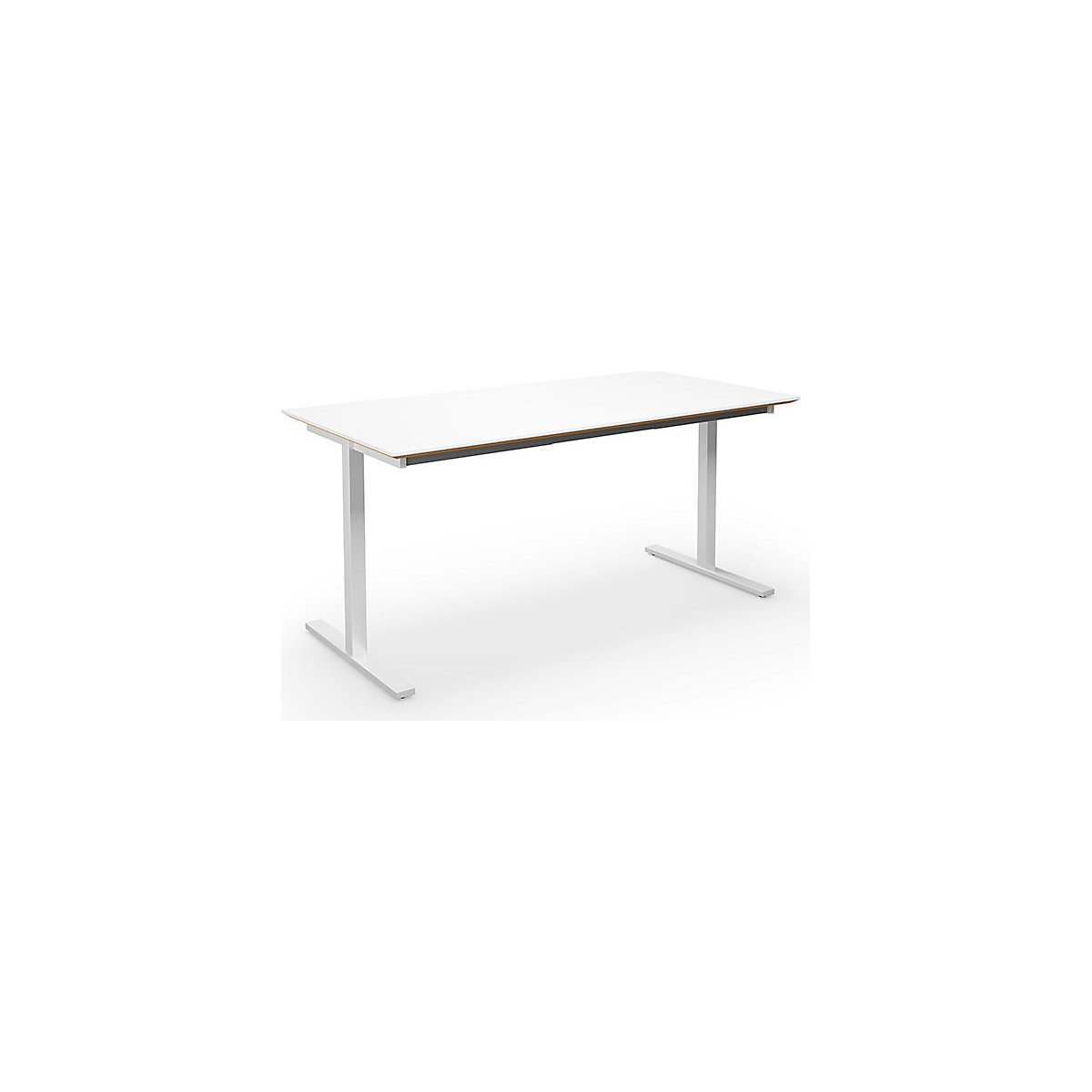DUO-T Trend multi-purpose desk, straight tabletop, WxD 1600 x 800 mm, white, white-3