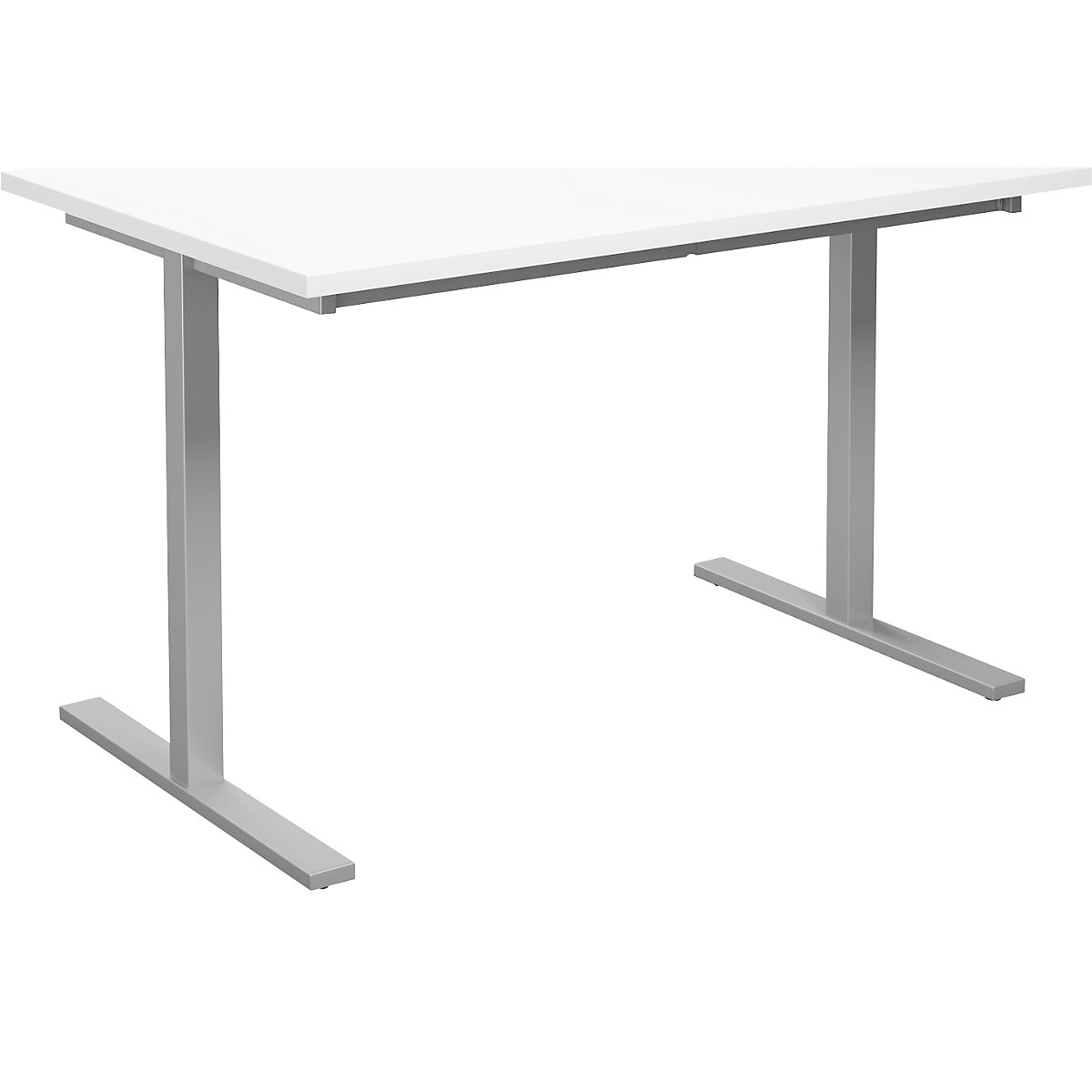 DUO-T multi-purpose desk, straight tabletop, WxD 1200 x 800 mm, white, silver-15