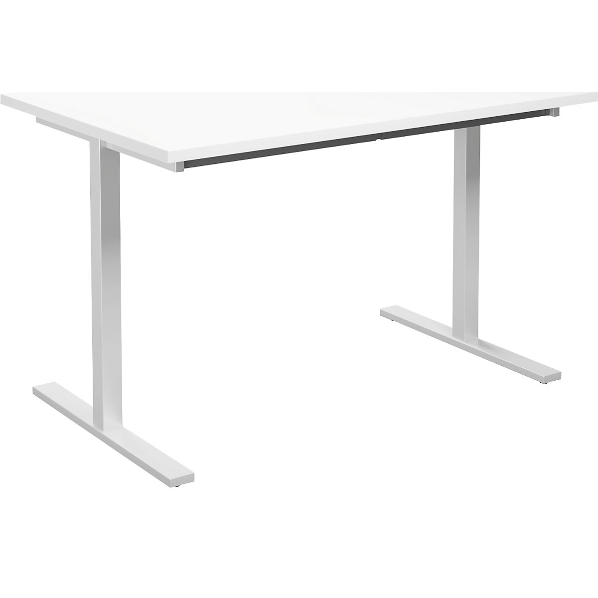 DUO-T multi-purpose desk, straight tabletop, WxD 1200 x 800 mm, white, white-5