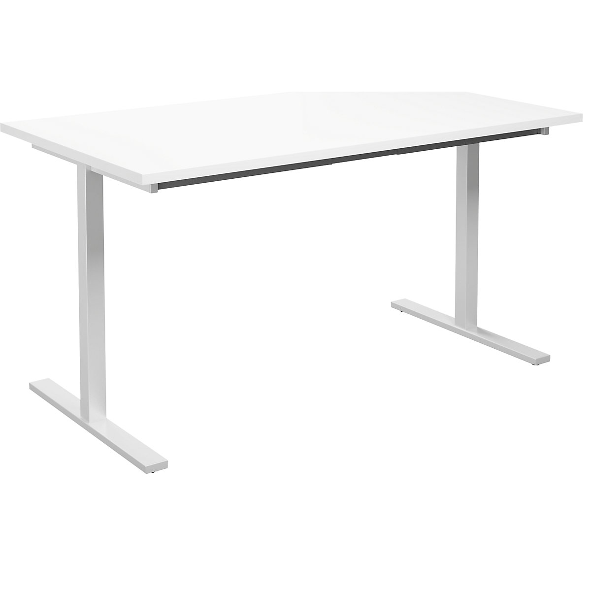 DUO-T multi-purpose desk, straight tabletop, WxD 1400 x 800 mm, white, white-13