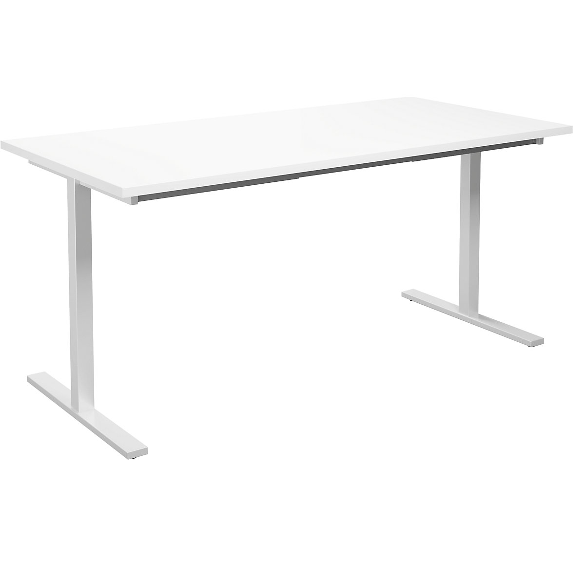 DUO-T multi-purpose desk, straight tabletop, WxD 1600 x 800 mm, white, white-15