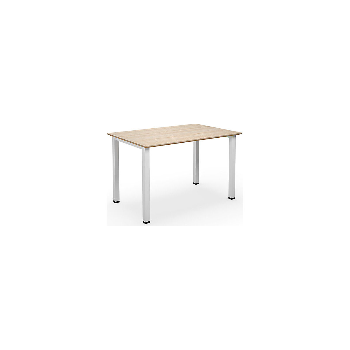 DUO-U Trend multi-purpose desk, straight tabletop, WxD 1200 x 800 mm, oak, white-5