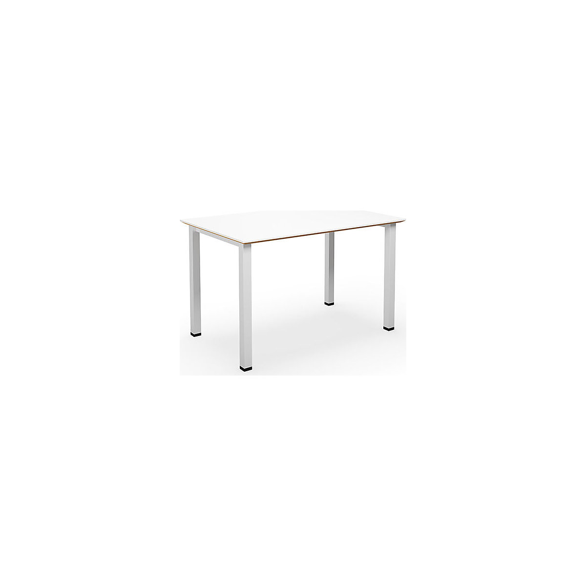 DUO-U Trend multi-purpose desk, straight tabletop, WxD 1200 x 800 mm, white, white-3