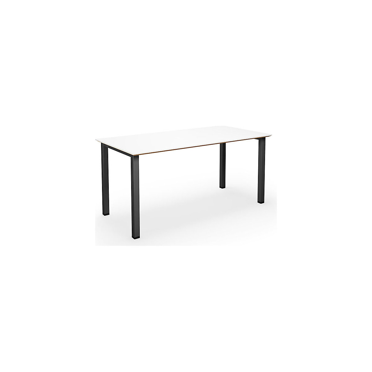 DUO-U Trend multi-purpose desk, straight tabletop, WxD 1400 x 800 mm, white, black-5