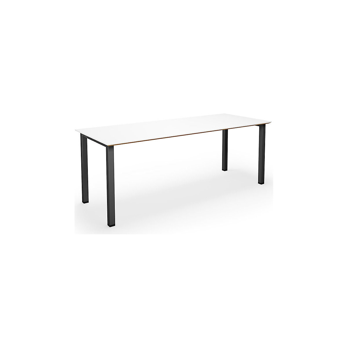 DUO-U Trend multi-purpose desk, straight tabletop, WxD 1800 x 800 mm, white, black-5