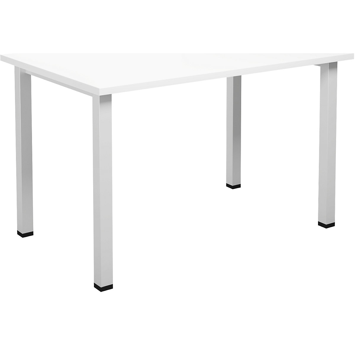DUO-U multi-purpose desk, straight tabletop, WxD 1200 x 800 mm, white, white-4
