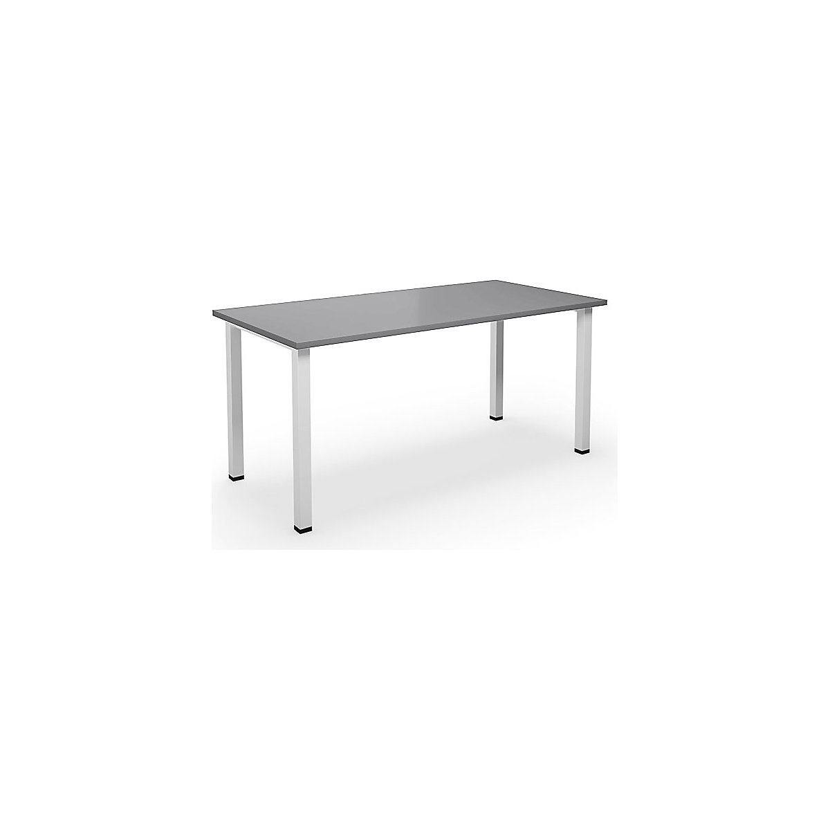 DUO-U multi-purpose desk, straight tabletop, WxD 1600 x 800 mm, light grey, white-12