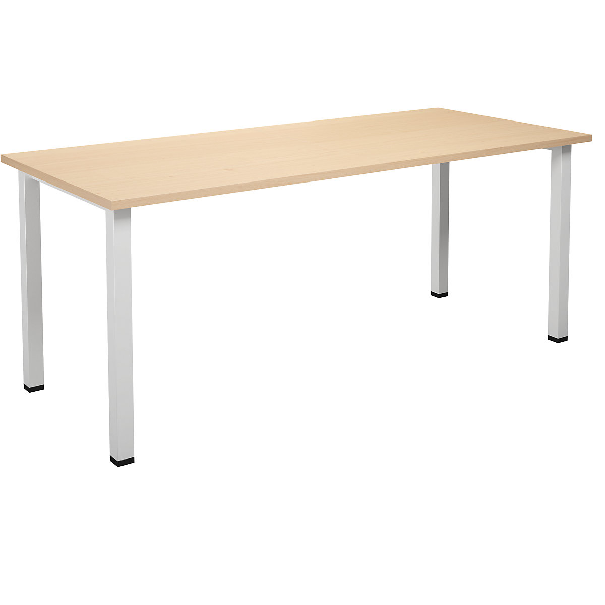 DUO-U multi-purpose desk, straight tabletop, WxD 1800 x 800 mm, birch, birch-5