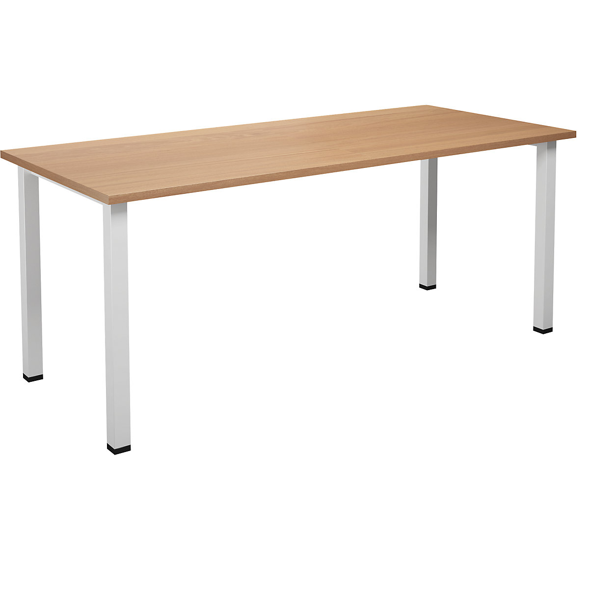 DUO-U multi-purpose desk, straight tabletop, WxD 1800 x 800 mm, beech, beech-7