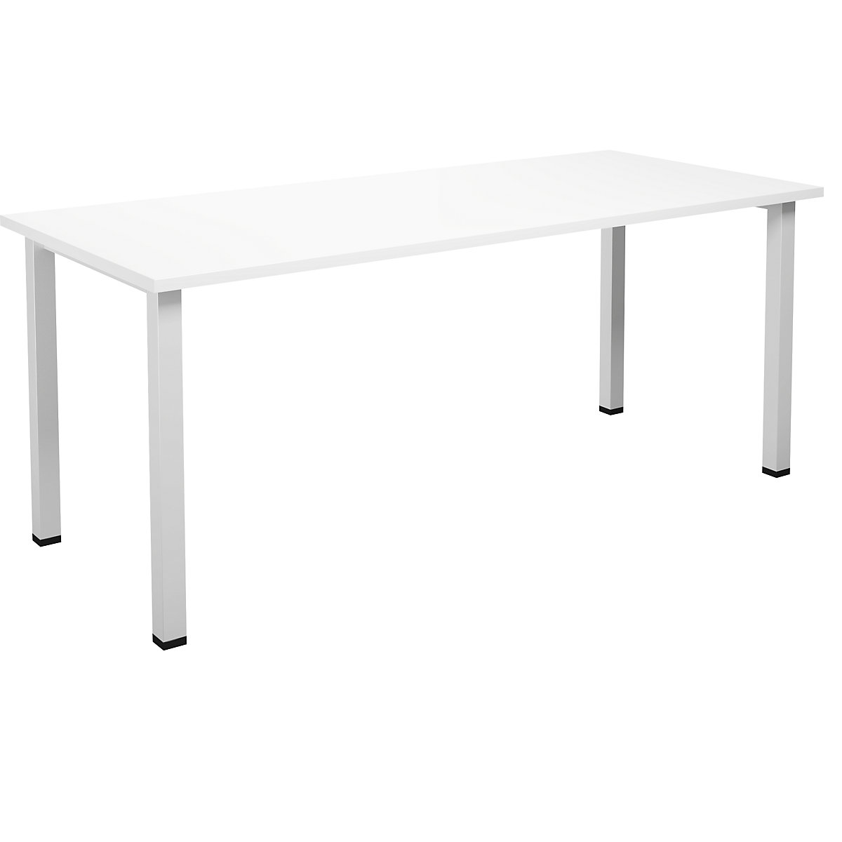 DUO-U multi-purpose desk, straight tabletop, WxD 1800 x 800 mm, white, white-12