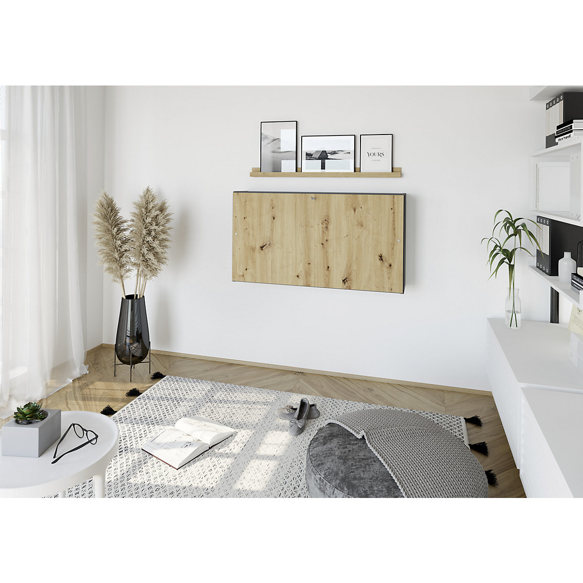 Mini-Office wall-mounted desk (Product illustration 4)-3