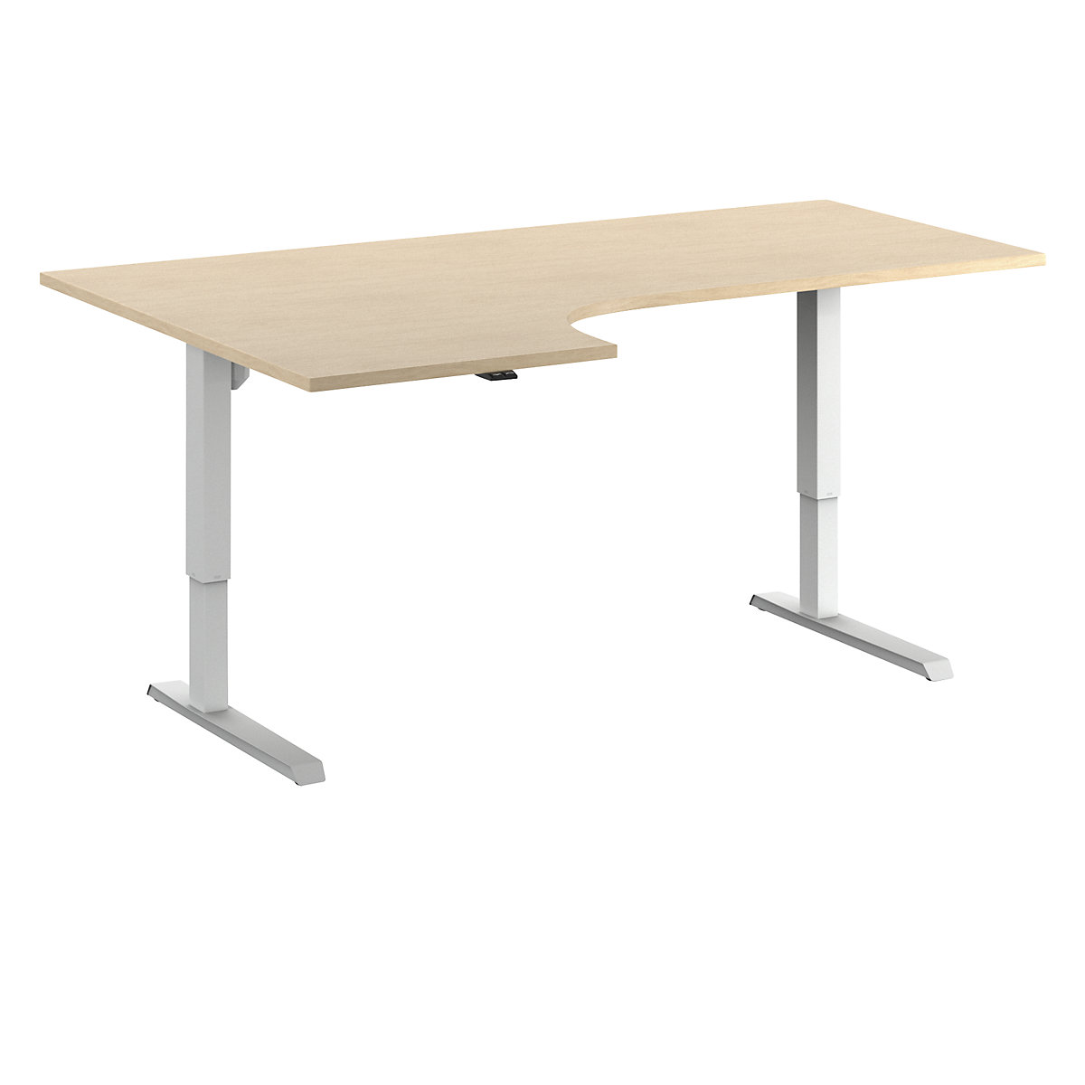 Birch top corner desk