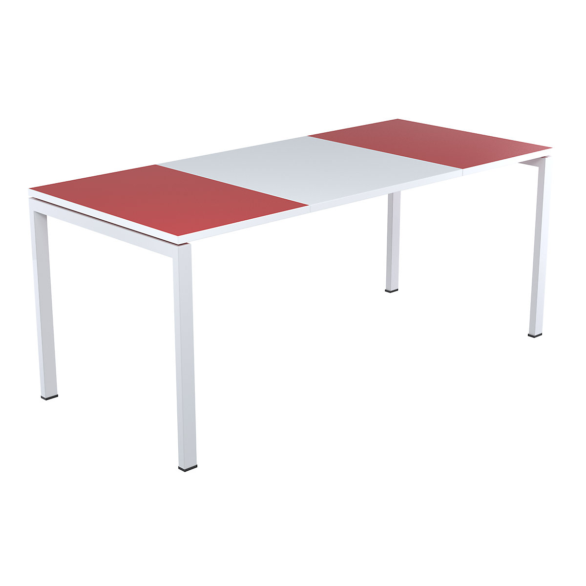 easyDesk® desk – Paperflow, width 1600 mm, red-5
