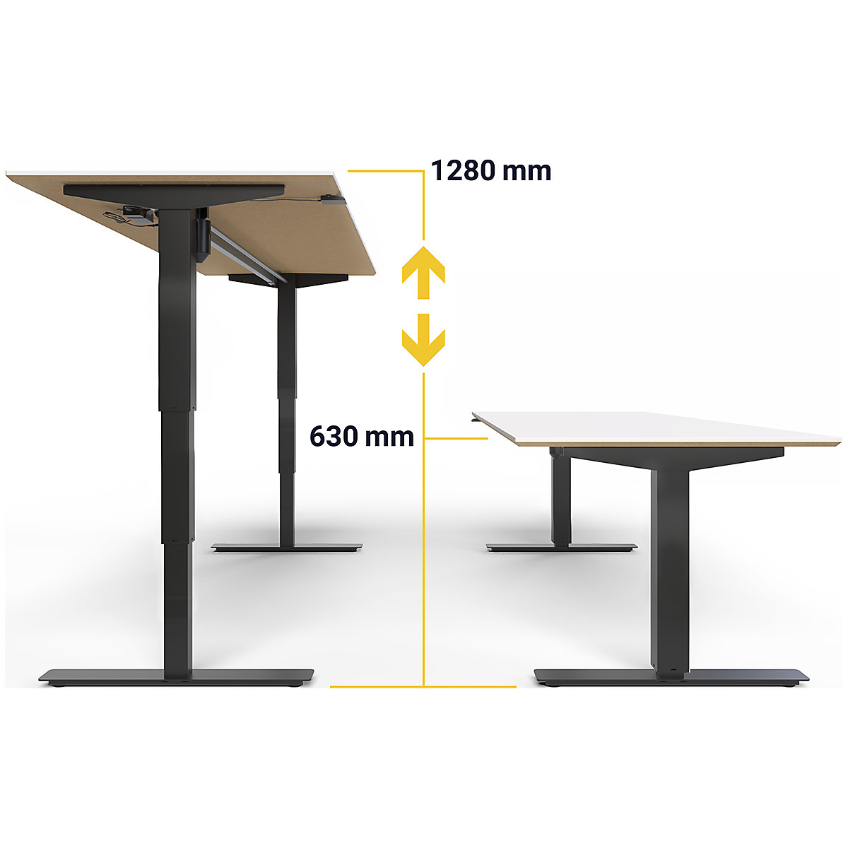 Atlanta Trend desk, electrically height adjustable (Product illustration 5)-4