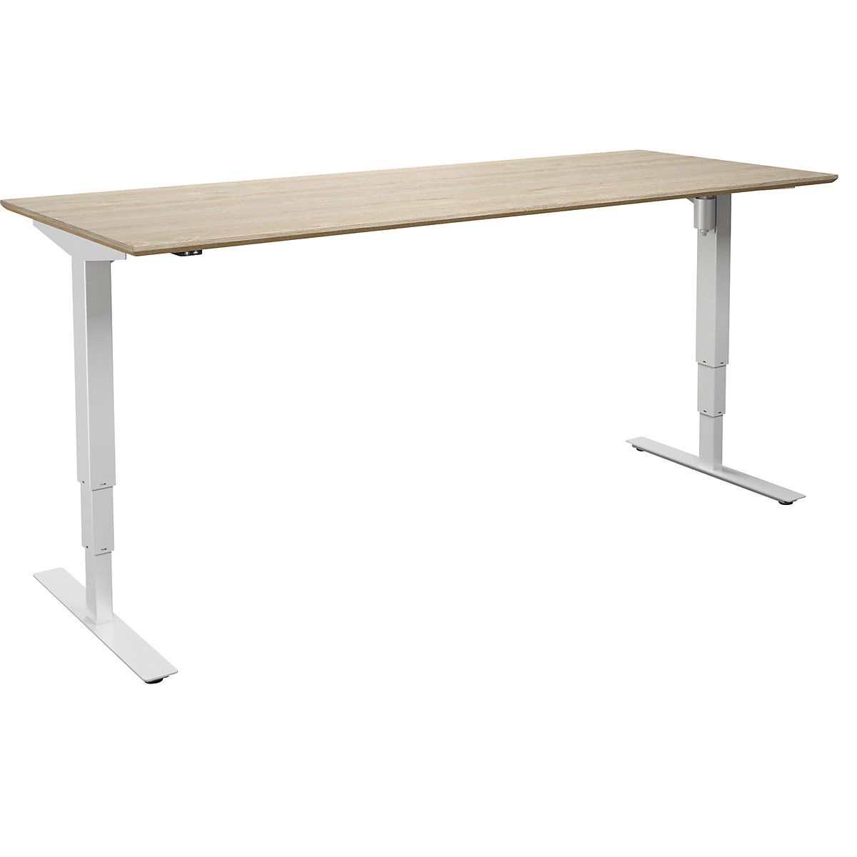 Atlanta Trend desk, electrically height adjustable, straight, WxD 1800 x 800 mm, oak/white-11