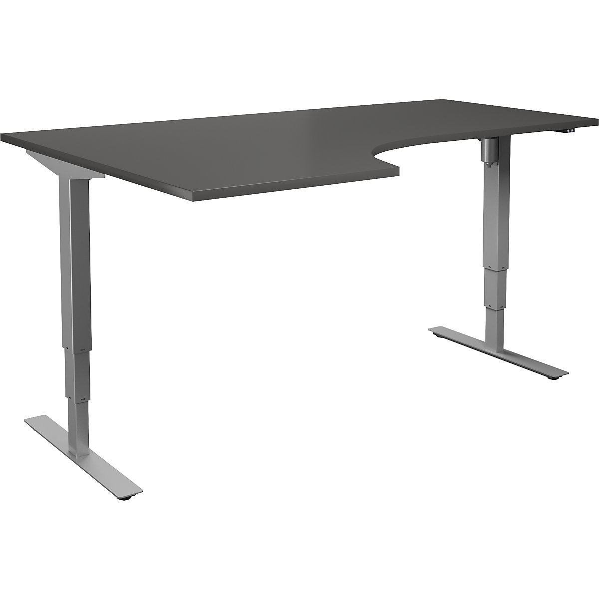 Atlanta corner desk, electrically height adjustable