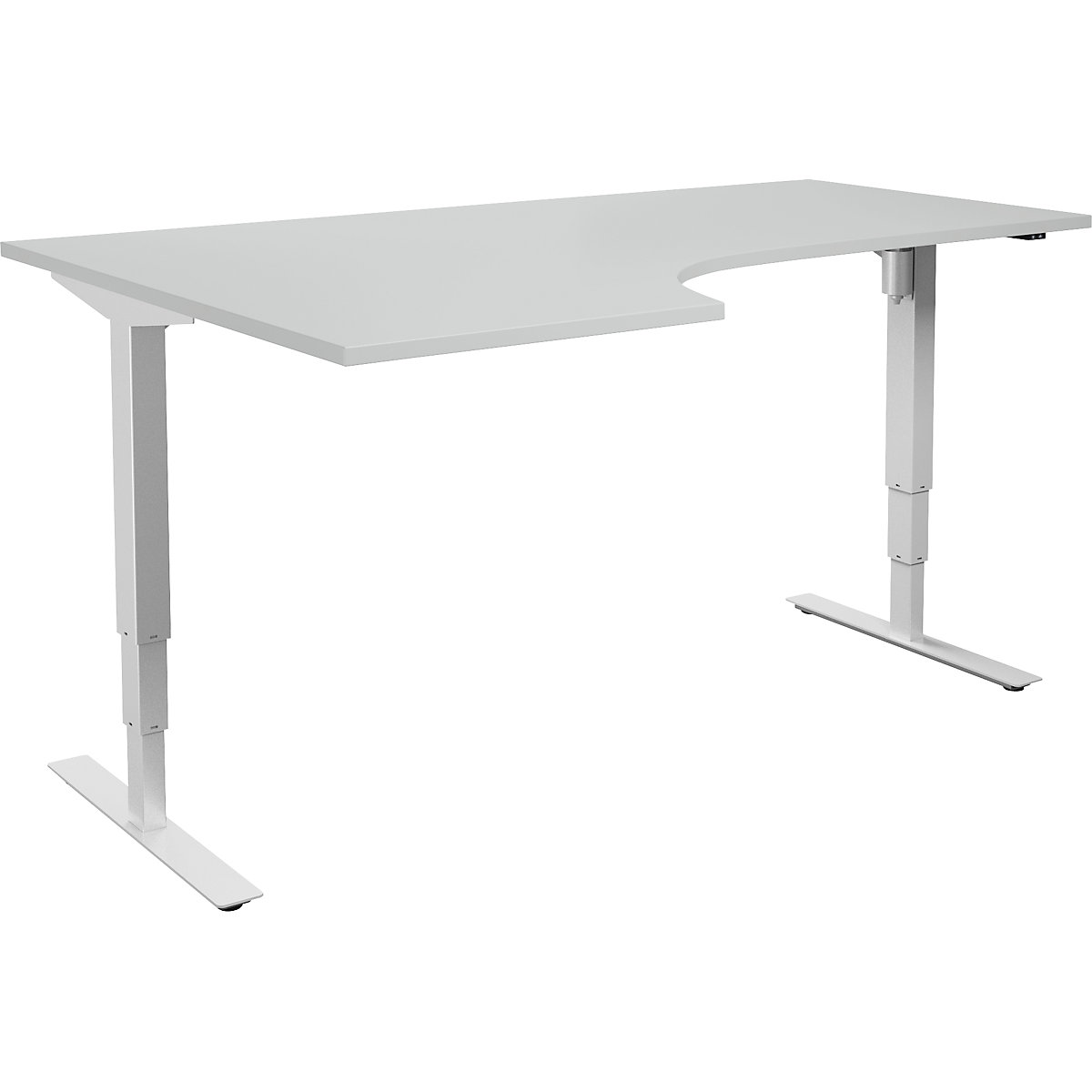 Atlanta corner desk, electrically height adjustable