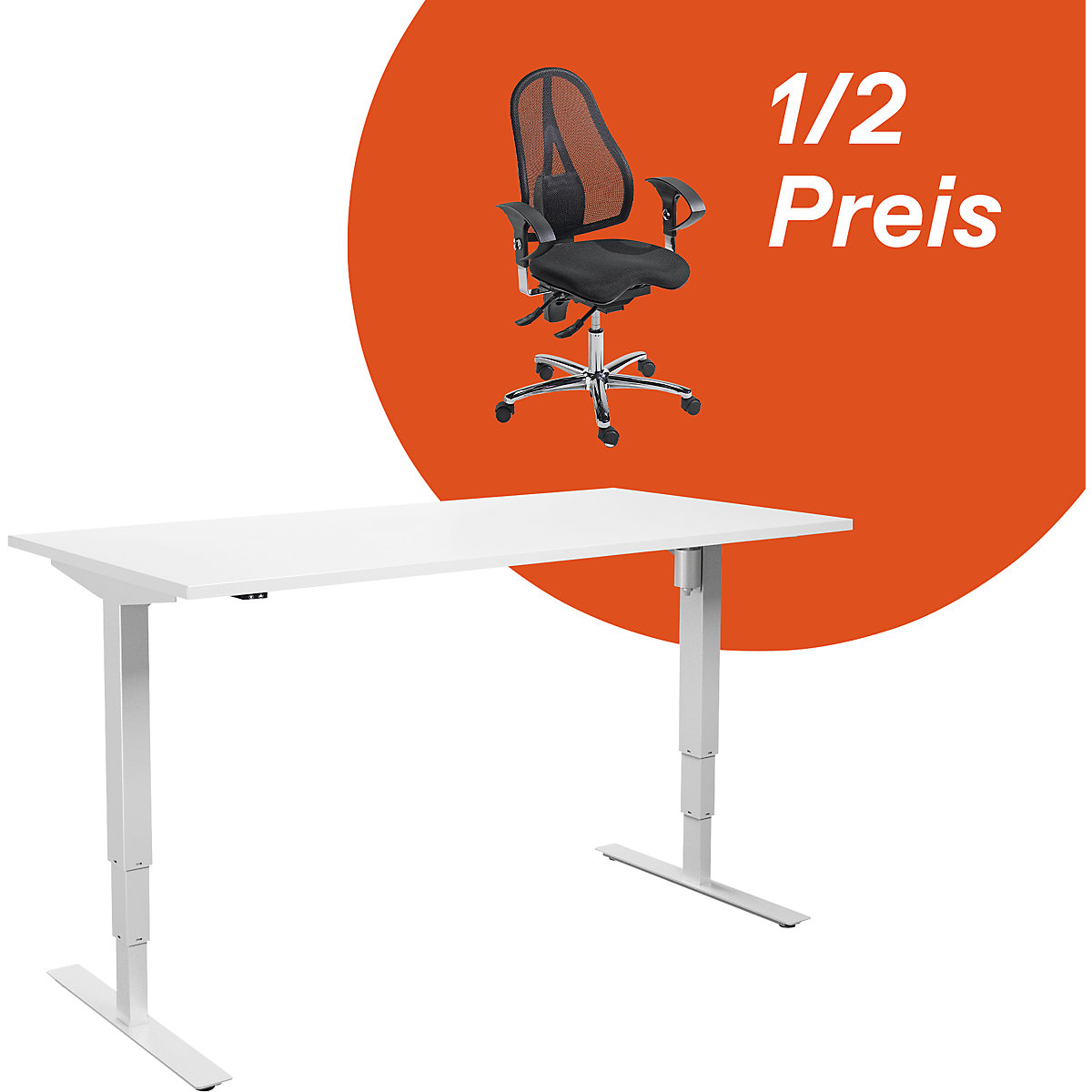 Deal: Atlanta desk incl. operator swivel chair for 1/2 price