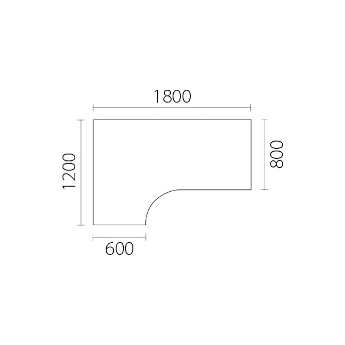 Venla corner desk, electric height adjustment – eurokraft basic (Product illustration 2)-1