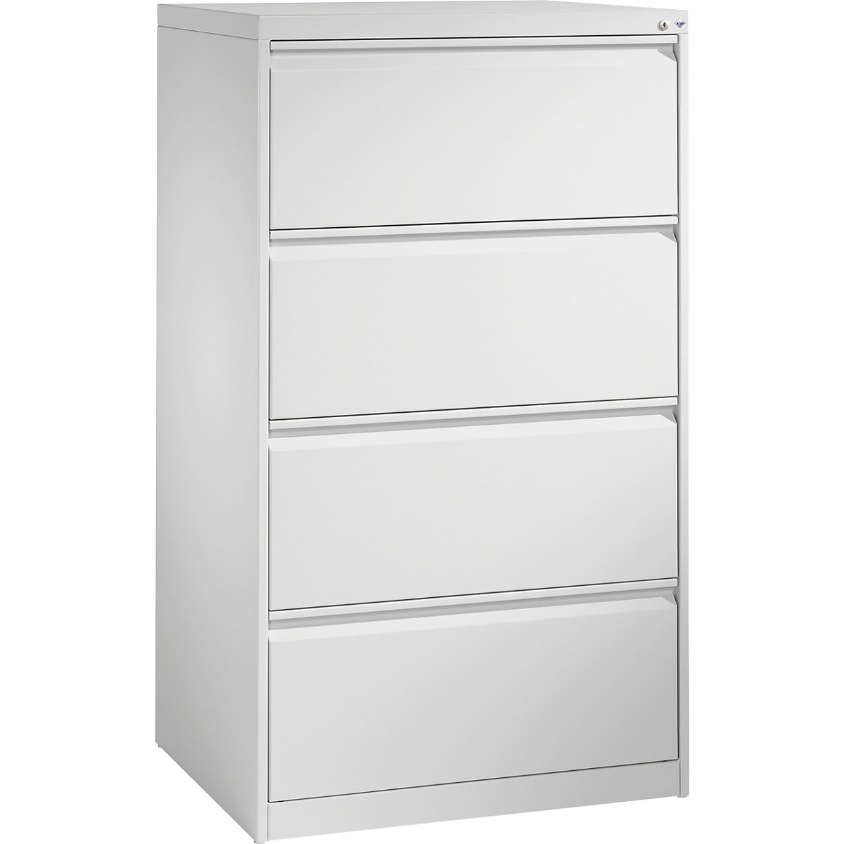 ACURADO suspension filing cabinet – C+P, 2 track, 4 drawers, light grey-5