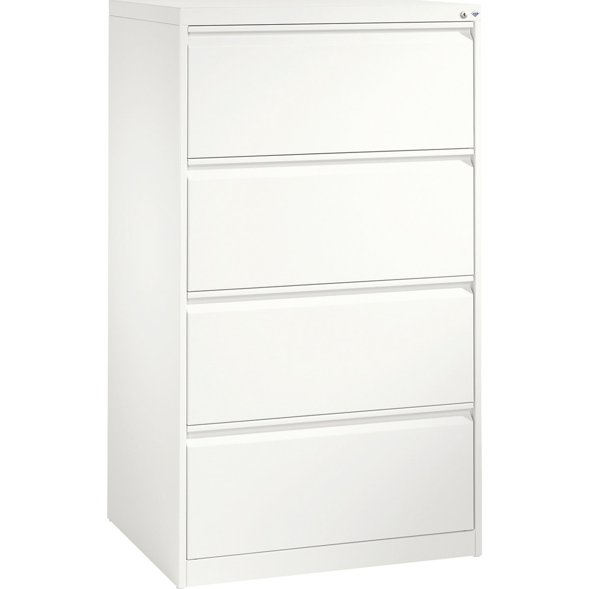 ACURADO suspension filing cabinet – C+P, 2 track, 4 drawers, traffic white-7