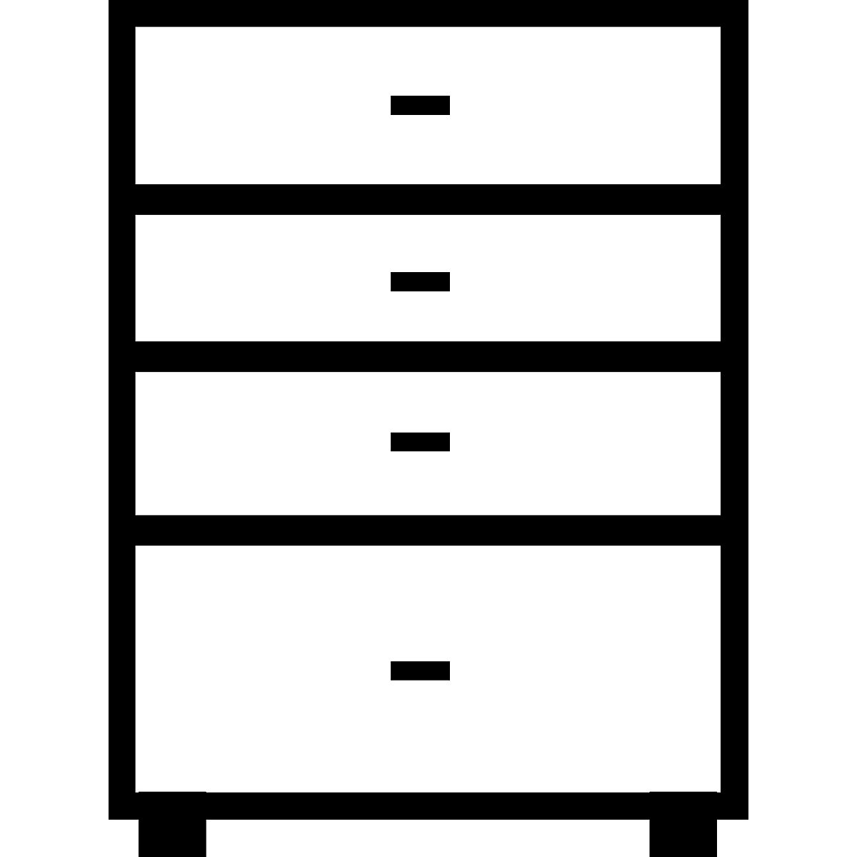 Card file cabinet, bar handles – mauser (Product illustration 12)-11
