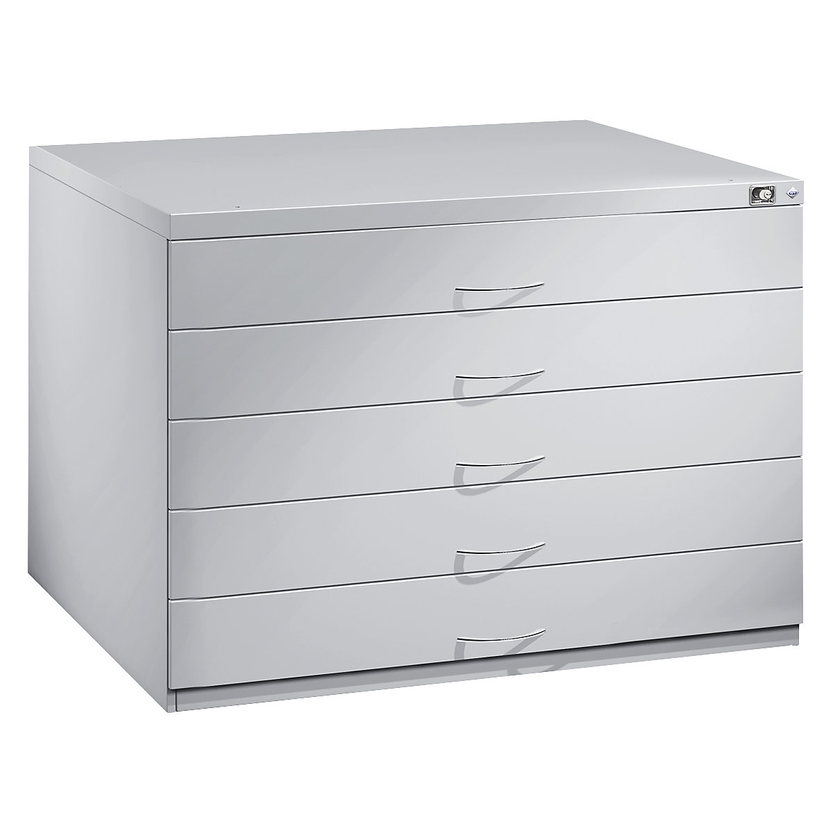 Drawing cabinet – C+P, A0, 10 drawers, height 760 mm, light grey-14