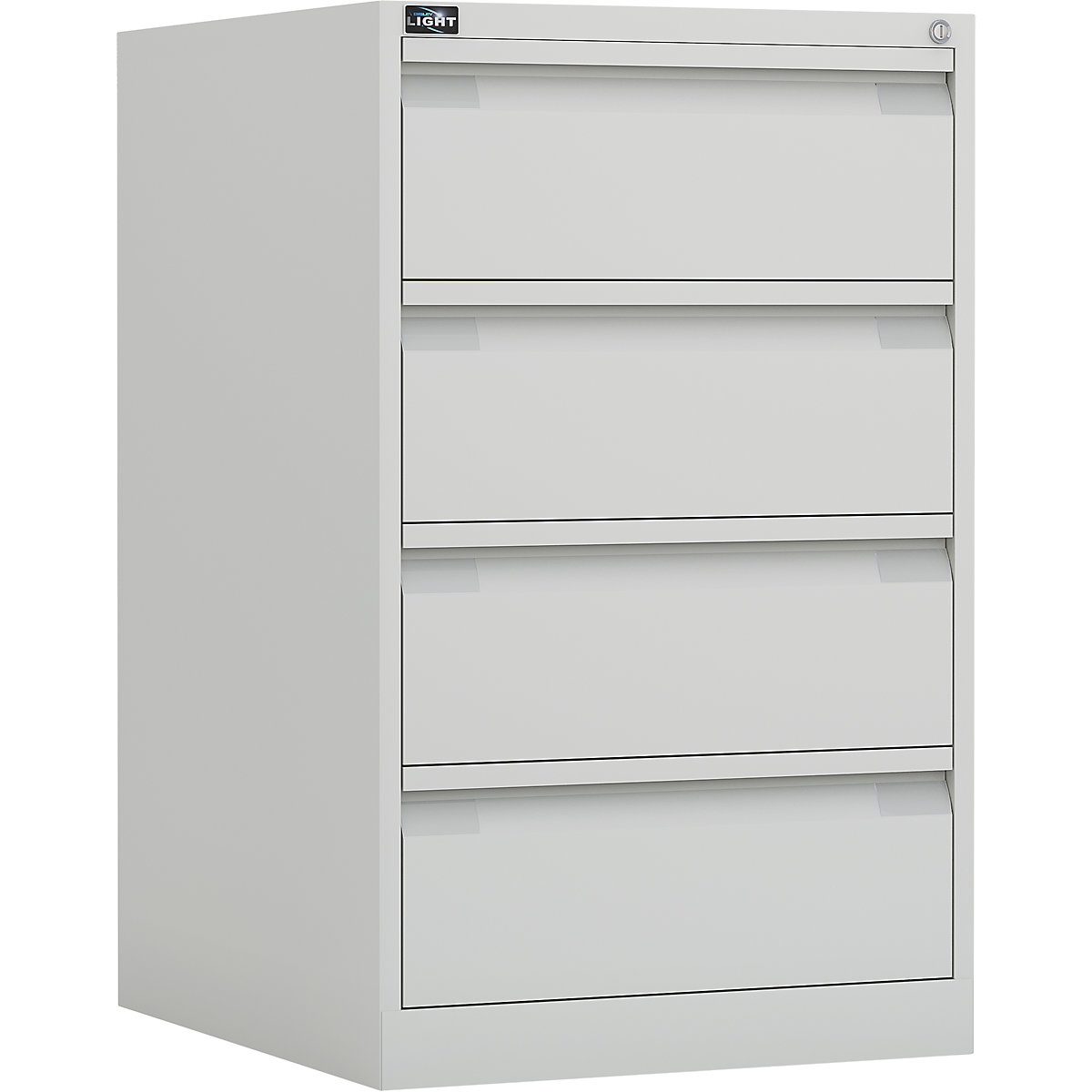 ECO card file cabinet – BISLEY, A5, 2 track, 4 drawers, pure white-6