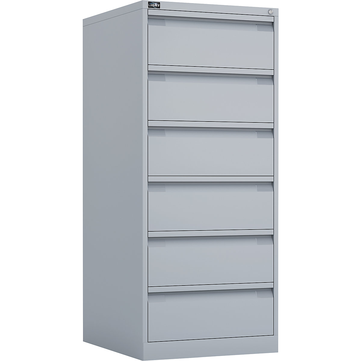 ECO card file cabinet – BISLEY, A5, 2 track, 6 drawers, light grey-7