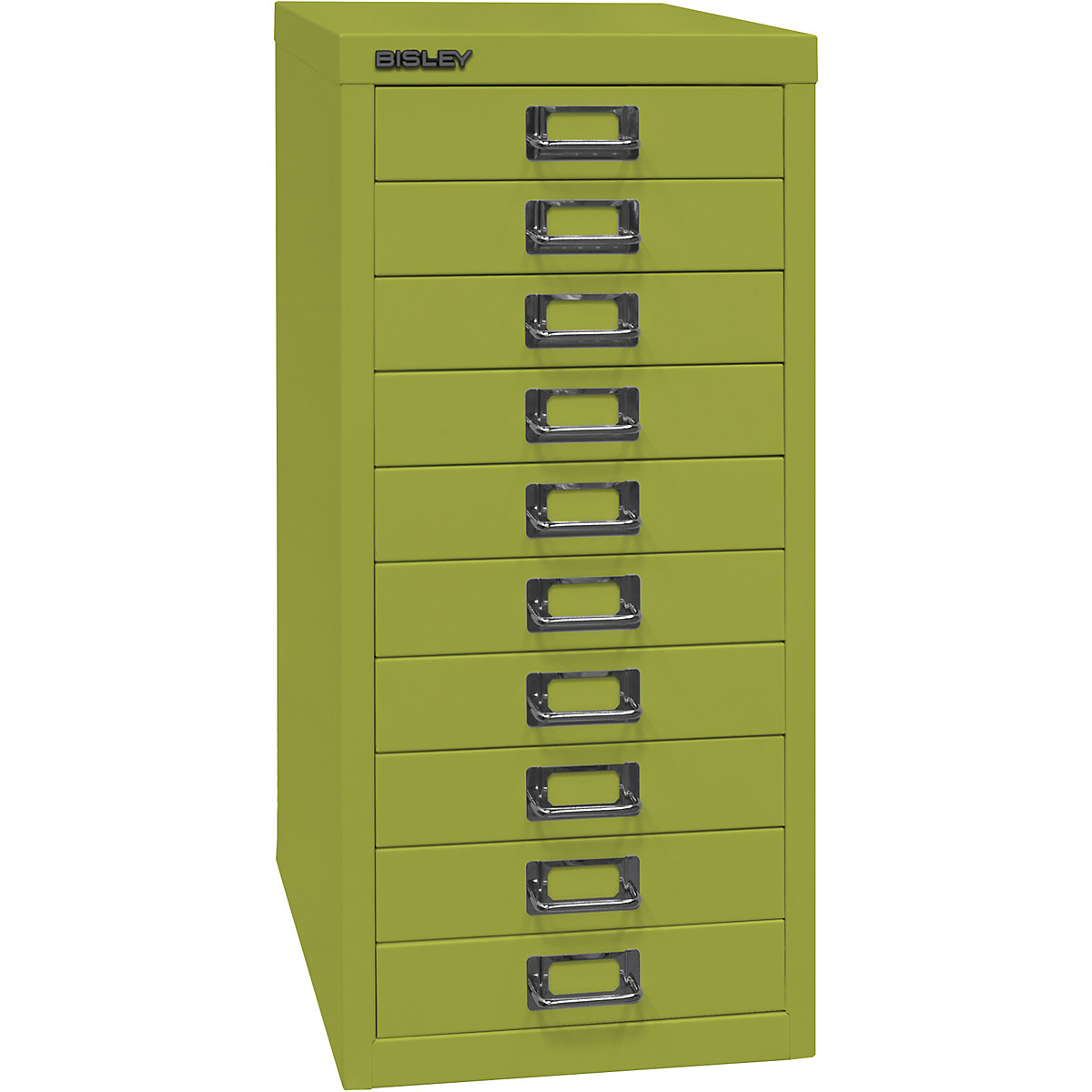MultiDrawer™ 29 series – BISLEY, A4, 10 drawers, green-10