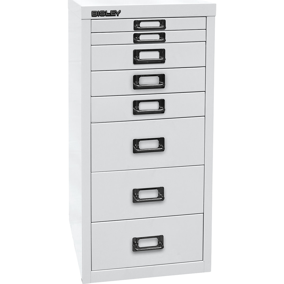 MultiDrawer™ 29 series – BISLEY, A4, 8 drawers, traffic white-7