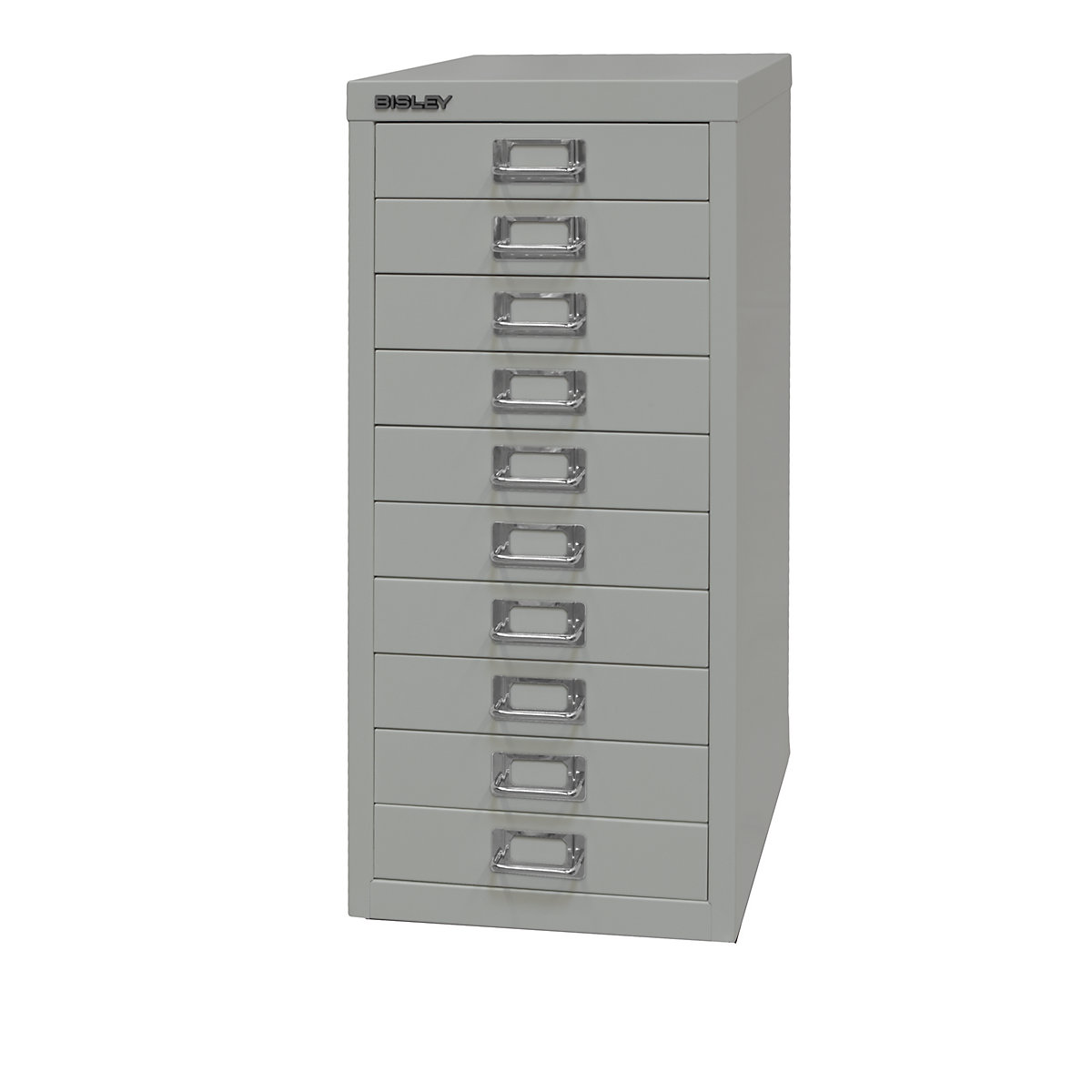 MultiDrawer™ 29 series – BISLEY, A4, 10 drawers, light grey-9