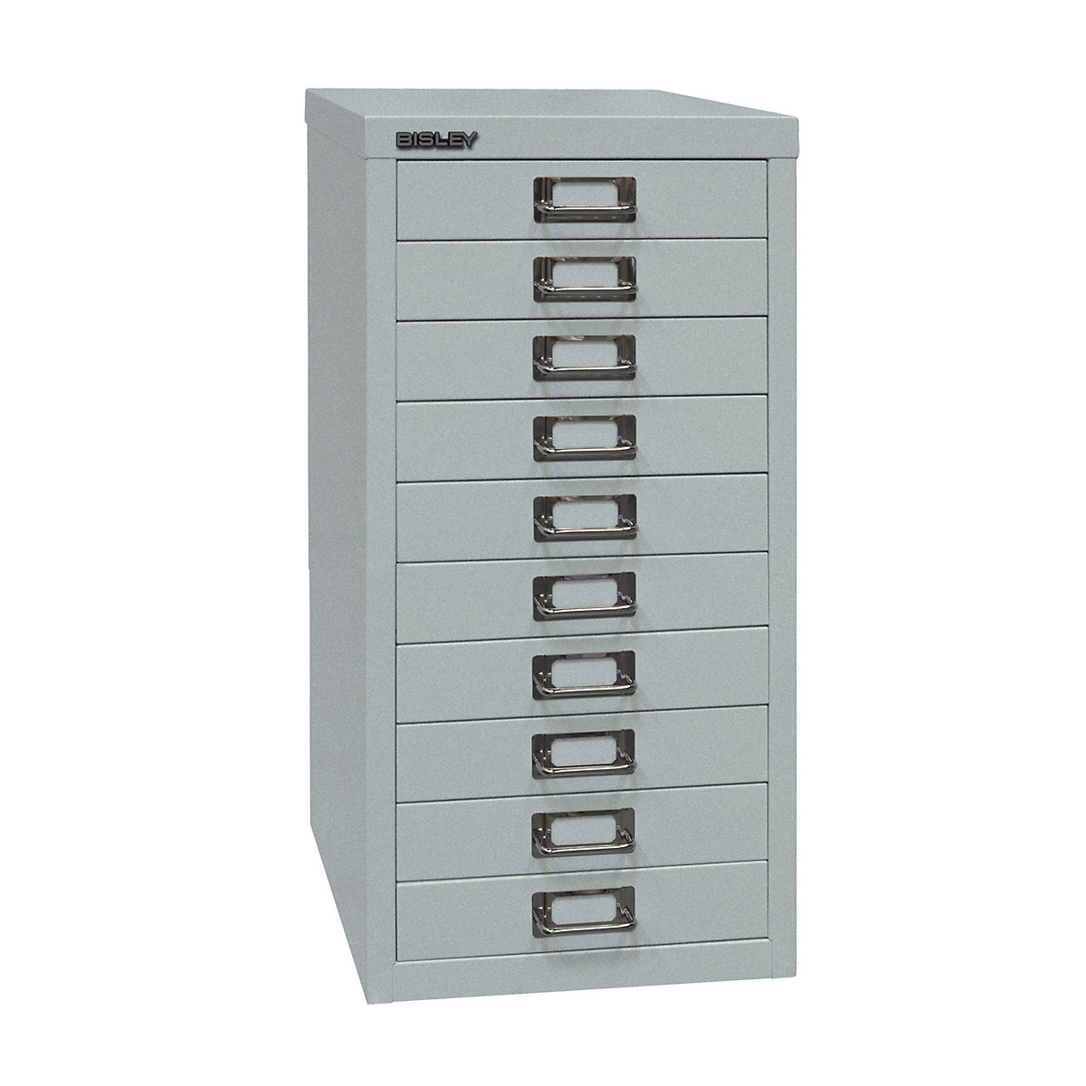 MultiDrawer™ 29 series – BISLEY, A4, 10 drawers, silver-4