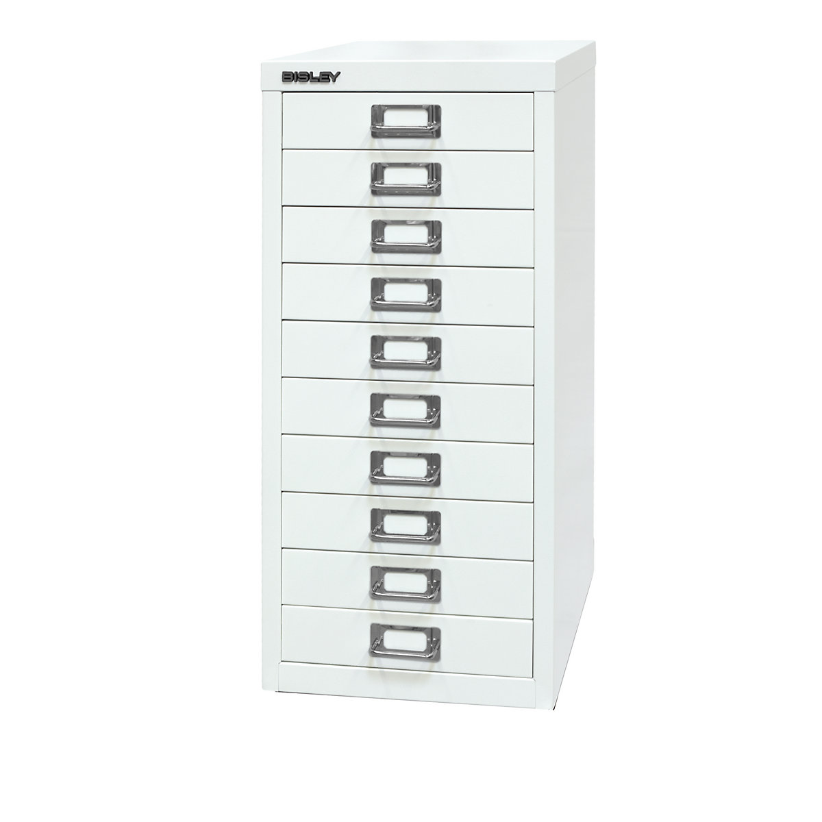 MultiDrawer™ 29 series – BISLEY, A4, 10 drawers, traffic white-2