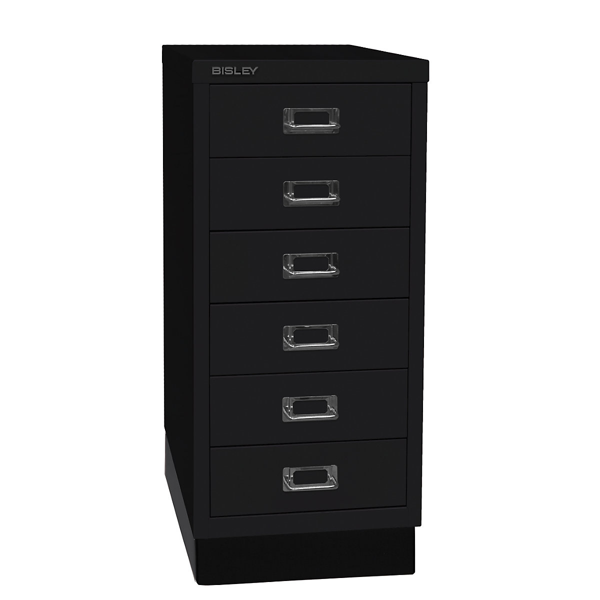 MultiDrawer™ 29 series – BISLEY, with plinth, A4, 6 drawers, black-4