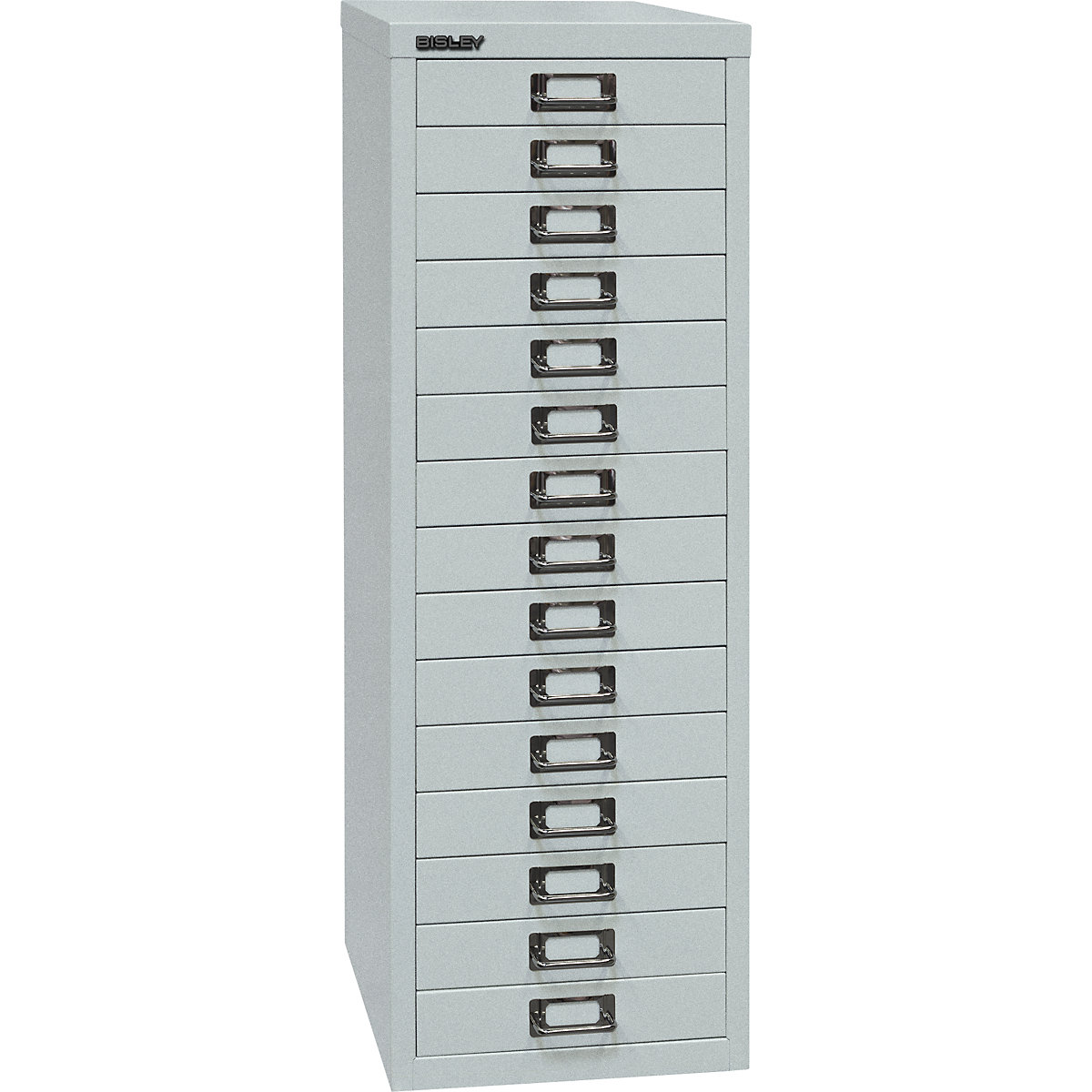 MultiDrawer™ 39 series – BISLEY, A4, 15 drawers, silver-6